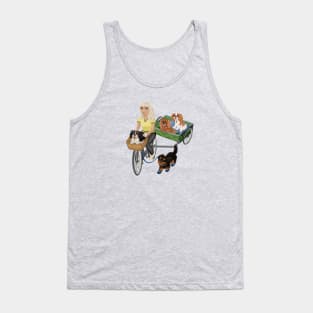 Four Cavaliers Biking and Being Active Tank Top